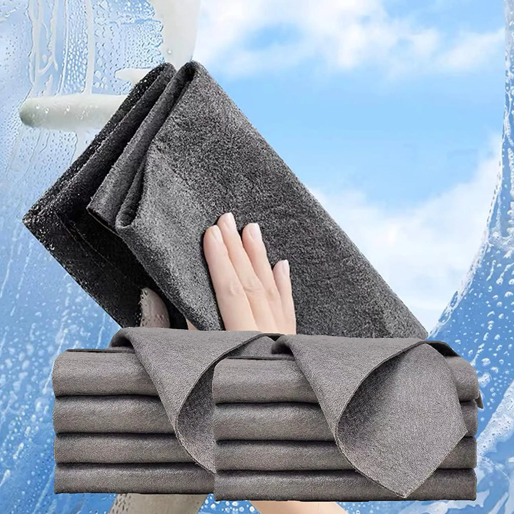 1/5PCS Magic Glass Cleaning Cloth,Streak Free Microfiber Towel for Window,Lint Free Reusable Rag for Home Kitchen Cleaning Cloth