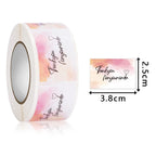 250Pcs Rectangle Thank You for Your Order Stickers Labels for Small Business Decor Sticker Stationery Supply 2.5*3.8cm