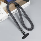 Colorful Adjustable Long Lanyard for Mobile Cell Phone Candy Solid Color Crossbody Necklace Anti-Lost Strap for Phone Universal
