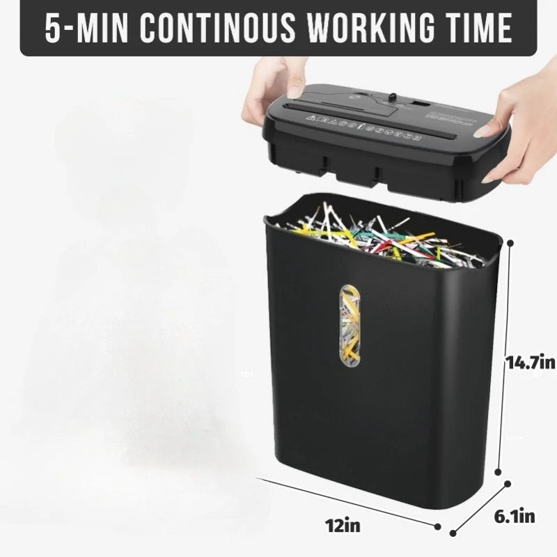 Home Office Paper Shredder-10-Sheet Strip Cut with 3.17-Gallon Basket - P-2 Security Level - CD & Credit Card Shredder - Durable & Fast - Jam Proof System - ETL Certified