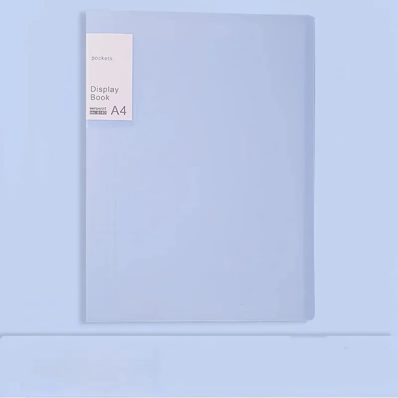 Document Presentation Folder - A4 PP Display Book with 20/40 Transparent Pockets & Sheet Protectors