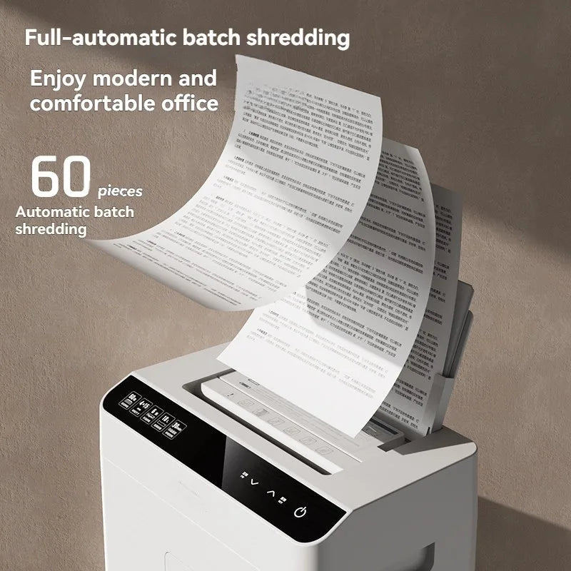 High-capacity Office Shredder with Five-level Security and Shredding Function It Can Shred Large Volumes of Documents and CDs