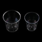 30/50X Round Reusable Plastic Shot Glasses Dessert Cups Disposable Glass Drinks