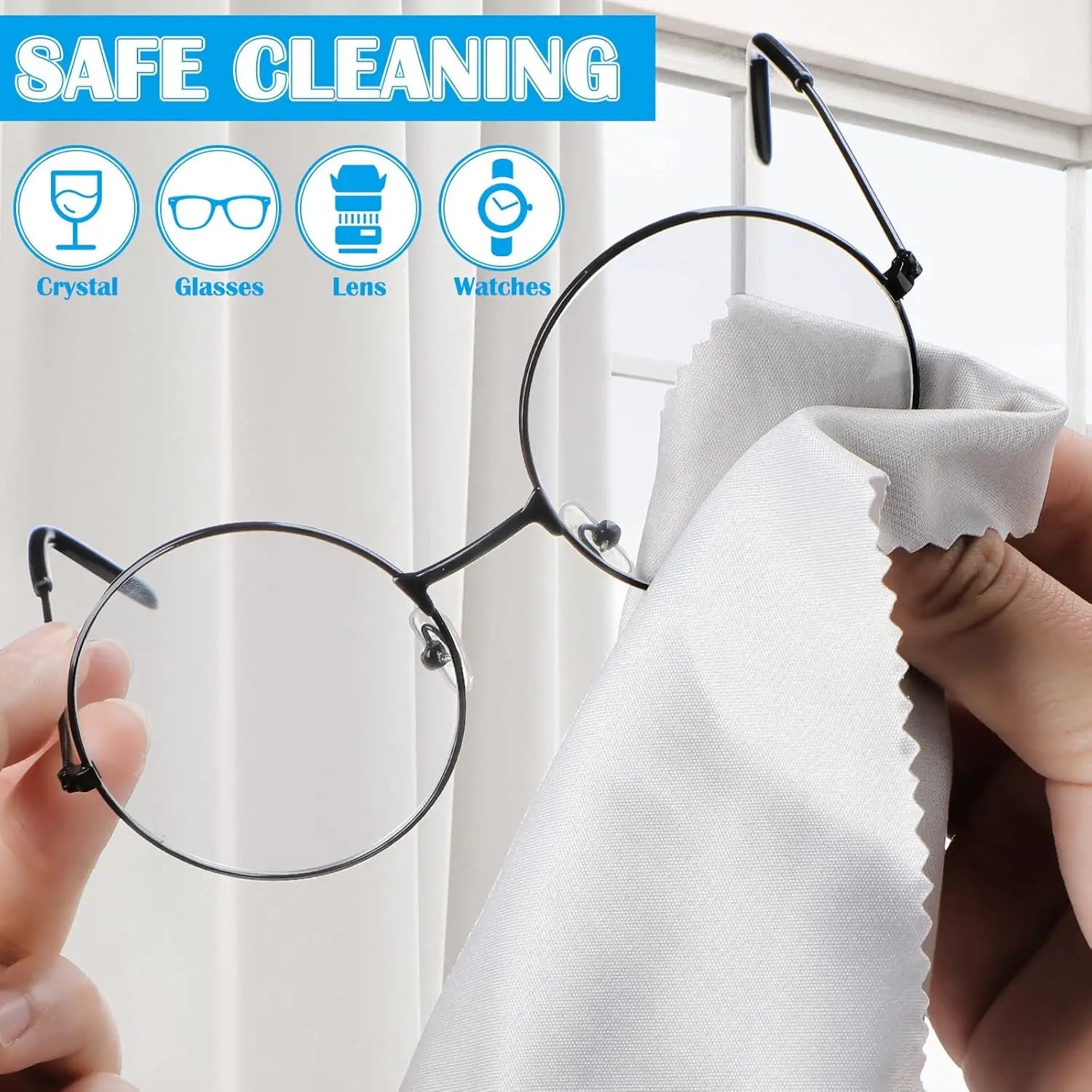 Ultra-Soft Microfiber Cleaning Cloth Multifunctional Screens Wipes for IPhone Eyeglasses Lens Glasses Laptops Tablets LCD Camera