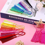 100pcs/Pack 13cm Tassel Silk Fringe Silky Floss Bookmark Tassels Mini Tassels for DIY Craft Jewelry Making Souvenir Bookmarks