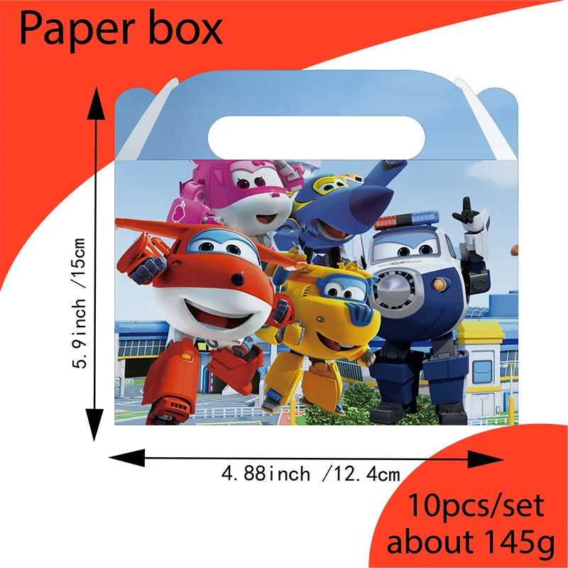 Super Wings Party Supplies Balloons Cup Plates Napkins Tableware For Kids Baby Shower Birthday Party Decoration