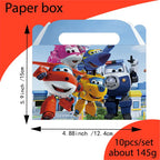 Super Wings Party Supplies Balloons Cup Plates Napkins Tableware For Kids Baby Shower Birthday Party Decoration