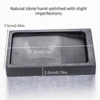Chinese Calligraphy Inkstone Rectangular Natural Stone Ink Well Traditional Painting Tool Grinding Slab Inkwell Artist Student
