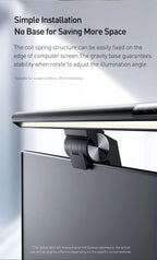 Baseus LED Desk Lamp Screen Light PC Computer Laptop Hanging LED Bar Light Table Lamp LCD Monitor Lamp Study Reading USB Light