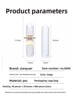 1PC 30cm Folding Flexible Ruler Transparent PVC Creative Drawing Tool Student Stationery Supplies