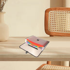 A4 Size Expanding Accordion File Folder Portable Document Organizer for Papers Receipts Bills Coupons Tickets Business Cards