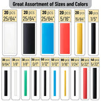 580/328/127PCS Heat Shrink Tubing Wrapping Kit 2:1 Shrinkable Wire Shrinking Wrap Tubing Wire Connect Cover Protection Sleeving