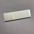 Shirley Custom 7*2cm Custom logo stainless steel name tag with brushed gold silver beauty salon employee ID tag wholesale