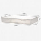 A4 Dust Proof Document Organizer Storage Box Black Transparent Simple Certificate File Box Container for Easy Organization