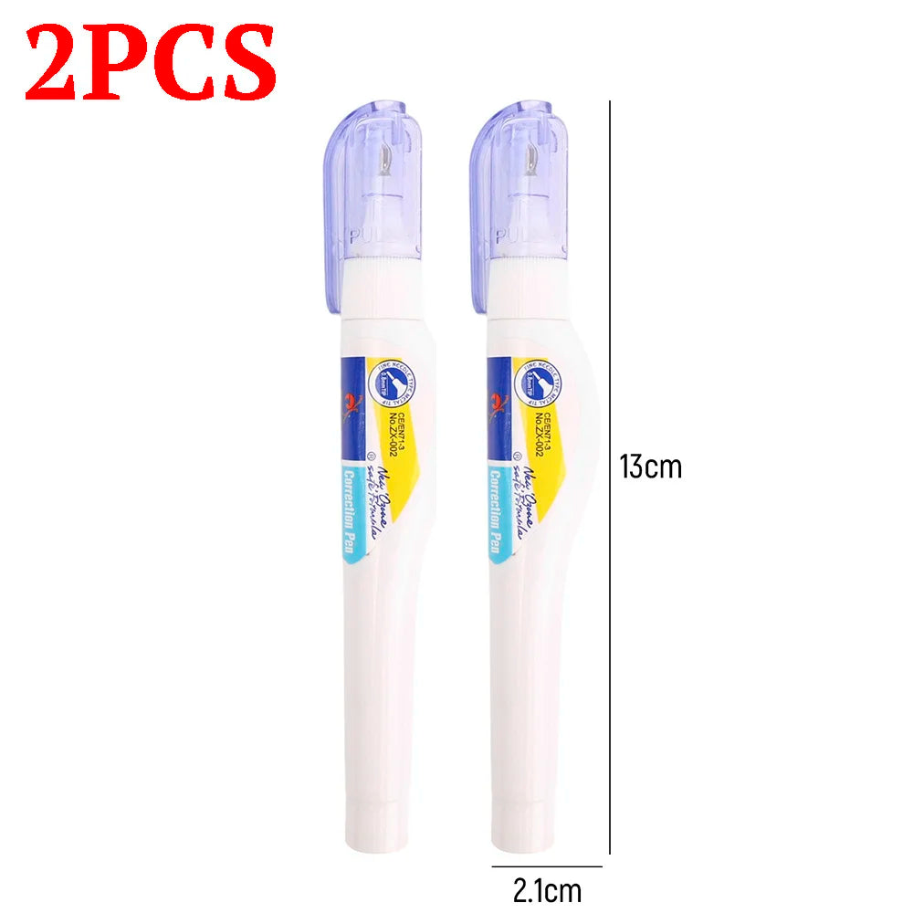 1-5Pc School Metal Headed Error Correction Fluid Pen for Student Stationery High Quality Quick Drying Error Correction Fluid Pen