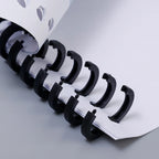 10/1Pcs 30Holes Detachable Buckle Loose-leaf Paper Book Circle Ring Scrapbook Album Binder Spiral A4 A5 B5 Notebook Binding Clip