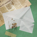 50pcs/lot Translucent Envelopes for Wedding Invitation European Style Sulfuric Acid Paper Envelope Business Storage Bag Envelope