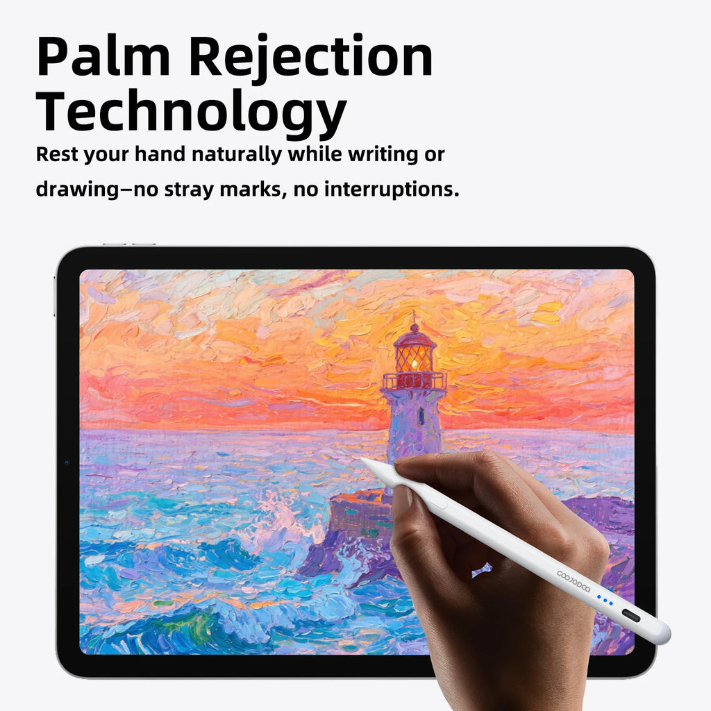 GOOJODOQ Ai07 Stylus Pen For Apple Pencil Ai Read/Write/Draw Tilt-sensitive Palm Rejection USB-C Fast Charge for ipad 2018-2025