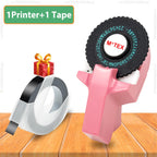 Motex E101 Portable 3D Embossing Label Printer Similar as B90 Dymo 12965 1610 Manual Label Maker DIY Adhesive Dymo 3D Label Tape