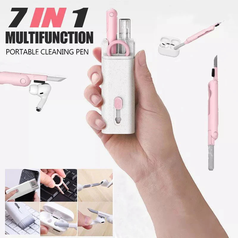 7 in 1 Keyboard Cleaning Brush Kit For Airpods iPhone Headset Cleaning Tools Cleaner Pen Computer Cleaner Kit Keycap Puller