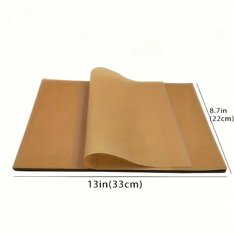 50/100pcs Pre-Cut Parchment Paper - Non-Stick for Baking Cooking Grilling Air Fryer Steaming Baking  Sheets  Baking Paper