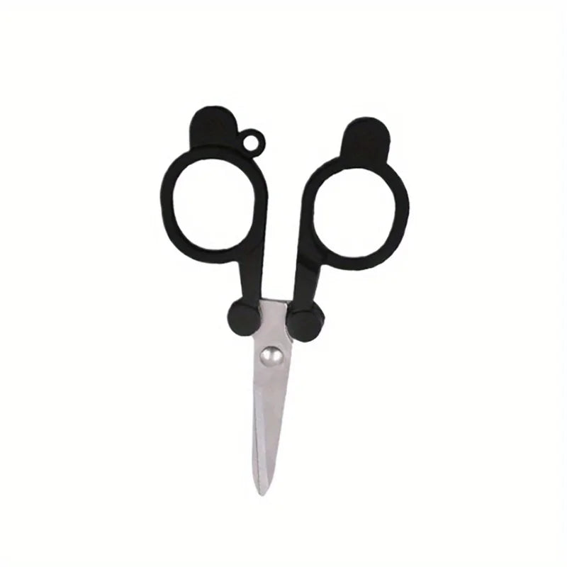 1pc Folding Scissors Mini Stainless Steel Pocket Scissors for Travel, Outdoor, Home, Office(3 Colors)