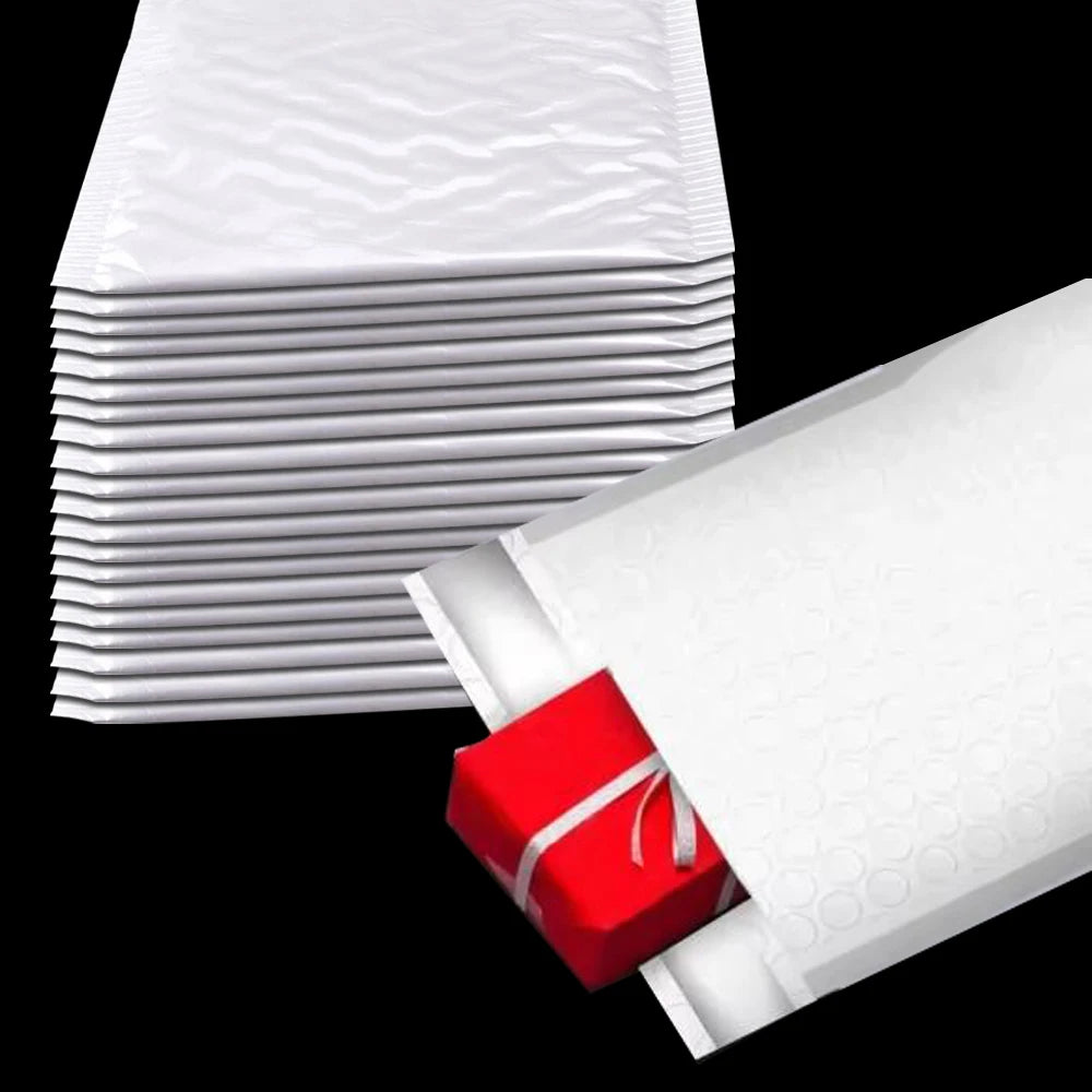 20/10Pcs Shipping Bags White Foam Envelope Bubble Mailers Wholesale with Different Specifications Send Packaging Soft Envelope