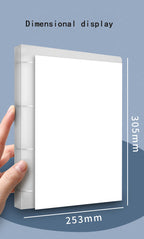 2023 NEW A4 4-hole D-type clip clip Blue PP folder perforated transparent binder folder a4 folder