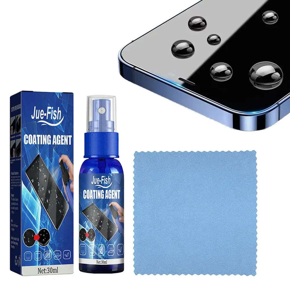 Mobile phone screen cleaner scratch-resistant fingerprint-resistant glass hydrophobic oleophobic coating solution