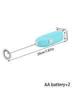 1pcs Mini hand-held whisk Battery Electric Coffee Mixer (no batteries)