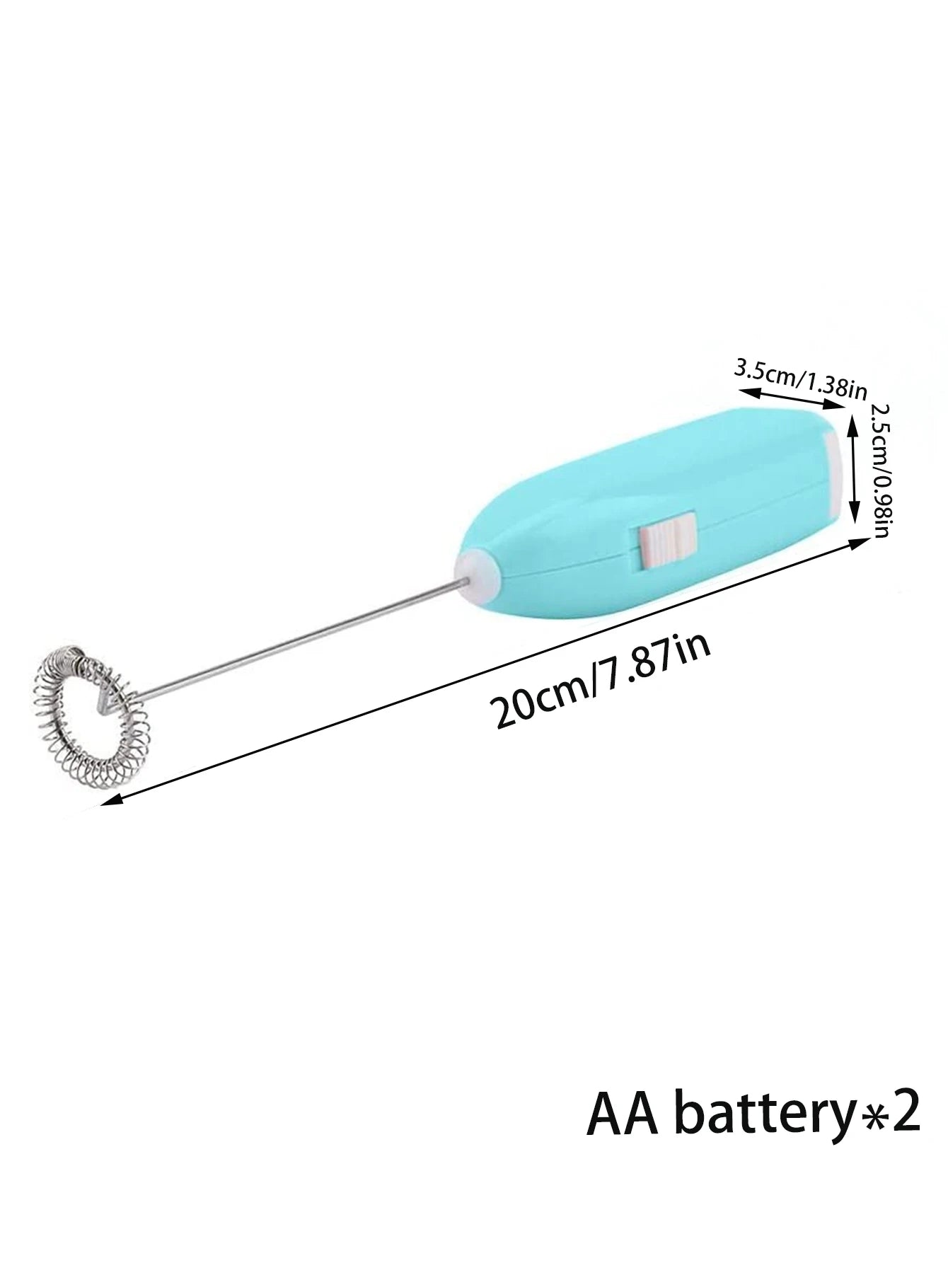 1pcs Mini hand-held whisk Battery Electric Coffee Mixer (no batteries)