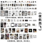 200 pcs Korean Decoration Material Paper pack Collage Junk Journal Material DIY Scrapbook Diary Album Lable Stationery