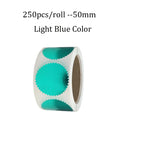 250pcs/Roll color Embosser Sticker Embossing Stamp,Customize Blank Embosser Seal labels Business Sticker Reward Party Favors