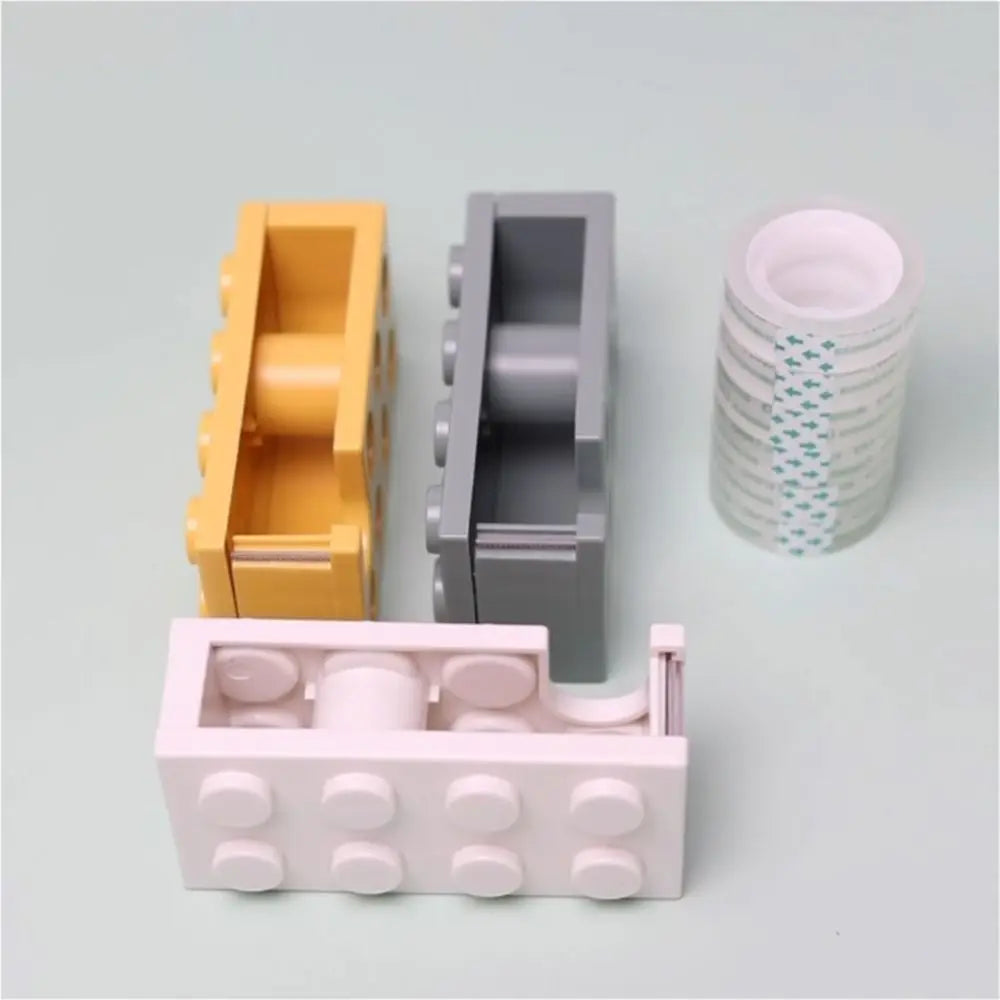 Building Block Adhesive Tape Holder Paper Tape Masking Tape Tape Dispenser Multi-color Plastic Roller Tape Holder