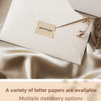 10pcs Window Envelopes for Letters DIY Handmade Gift Packaging Bag Wedding Party Invitation Card Cover Linen Texture Envelopes
