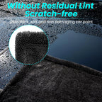 AUTOBRIGHT Microfiber 60*90cm 1300gsm One Wipe Drying Towel Car Wash Cloth Premium Cloth Thicken Soft Professional Car Cleaning