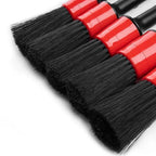 5pcs Soft Car Cleaning Brush Kit Automotive Detail Brushes For Car Interior Detailing Brush Set Wheel Rims Clean Brush Plastic