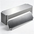 Silver Finish Surface Blank Name Badges, 1 pcs, Office Desk Labeling, Self-Adhesive Backing for School Classroom ID