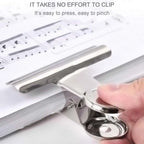 Stainless Steel Bulldog Clips Metal Office Paper Clip Binder Grip Clamp 75mm