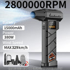 2800000RPM Jet Blower Super Powerful  Wind Pressure Electric Compressed Air Cordless Vacuum Cleaner/Car Emergency Power Supply