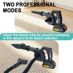 Cordless 2 in 1 Air Blower & Vacuum Cleaner, Leaf Dust Collector for Car, Computer, Garden, Compatible with Makita 18V/21V