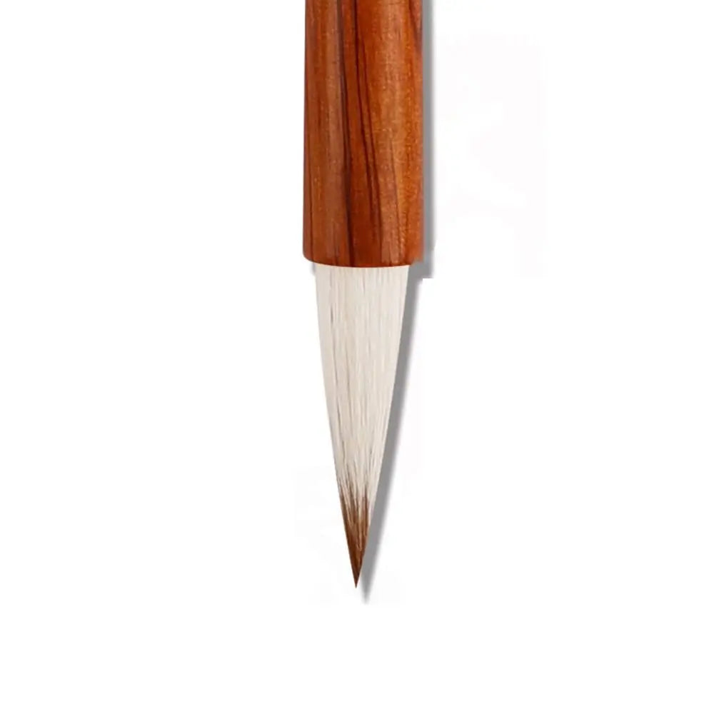 Oil Watercolor Chinese Calligraphy Brush Wood Oil Painting Art Paint Brush Wolf Hair Scriptures Writing Brush Drawing Tool