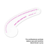 Flexible Clear Metric French Curve Ruler Multipurpose Tailoring Template For Dressmaking Pattern Drafting DIY Sewing Projects