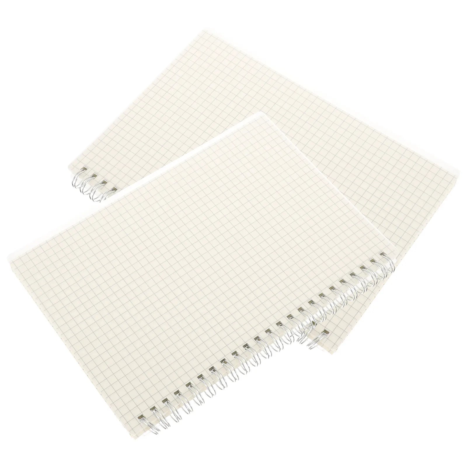 2Pcs Spiral Math Notebooks Graph Note Pads for School Office Daily Planner Journal Math Notepad Students Coil Notepad