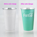 470ml Portable Aluminum Mug-CocaCola Cups ColorChanges When Cool Perfect for Cold Sensation Outdoor Camping Beer Cold DrinksCup