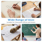 6Pcs Transparent Ruler Set for Drawing, Engineering, Art: Clear Acrylic, Blue-Tinted, Anti-Slip Grip Precise Markings
