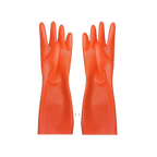 Chlorinate Latex Gloves Short Mittens Seamless Five-Finger Design New Chlorination 3D Version for Enhanced Protection
