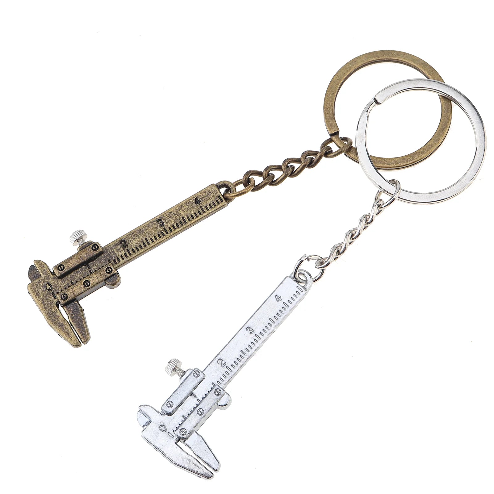 0-40mm Portable Mini Zinc Alloy Vernier Caliper with Chain Keychain and 1mm Accuracy for Measurement