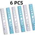 Soft Ruler Set Creative Measure Tool Can Bend Transparent Ruler Students Geometry Math Drawing Stationery School Office Supplies