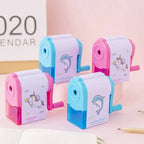 1-2 pcs Cute Unicorn/Dolphin Mechanical Sharpener For Pencil School Office Supplies Creative Stationery Back To School